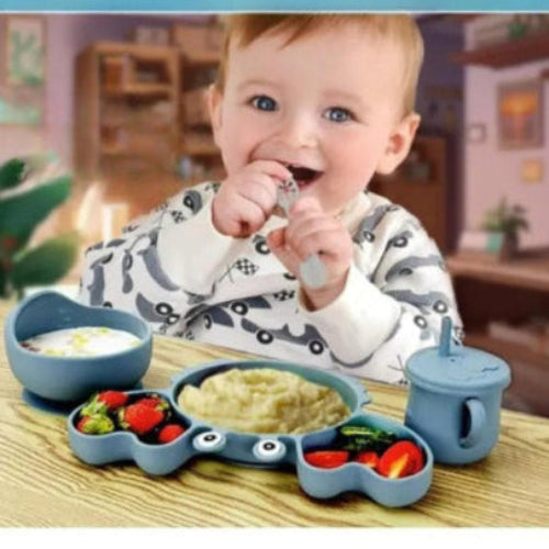 Assiette Bebe |Coffret Repas Bebe Silicone A 10 Pièces royaumedebebeetmaman.com.com