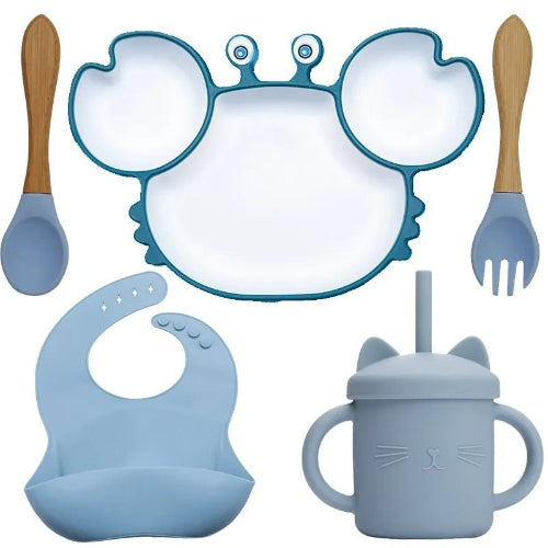Assiette bebe | Set repas bébé Crabe royaumedebebeetmaman.com.com