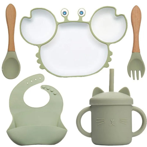 Assiette bebe | Set repas bébé Crabe royaumedebebeetmaman.com.com