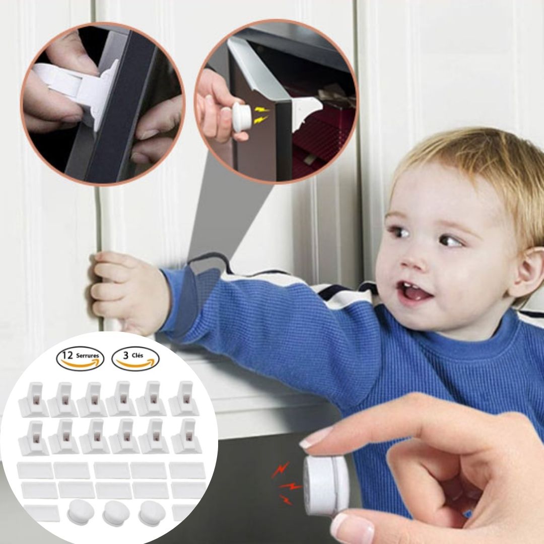 Bloque Porte |serrure de porte BlocDoor™ royaumedebebeetmaman.com.com 12Serrures Et 3 Clé De Bloque Porte =🎁 Ebook