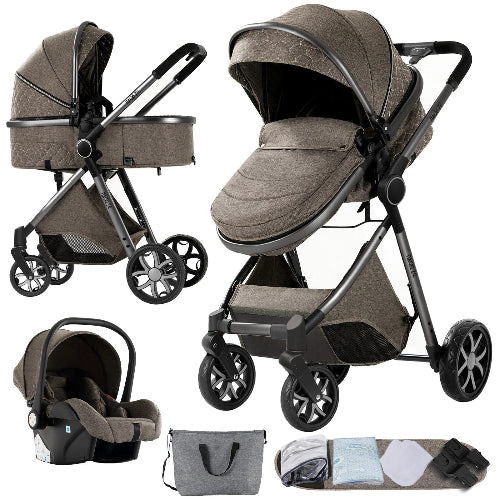 🚗👶 Poussette 3 en 1 Bébé Combinée Siège-Auto Nacelle royaumedebebeetmaman.com.com