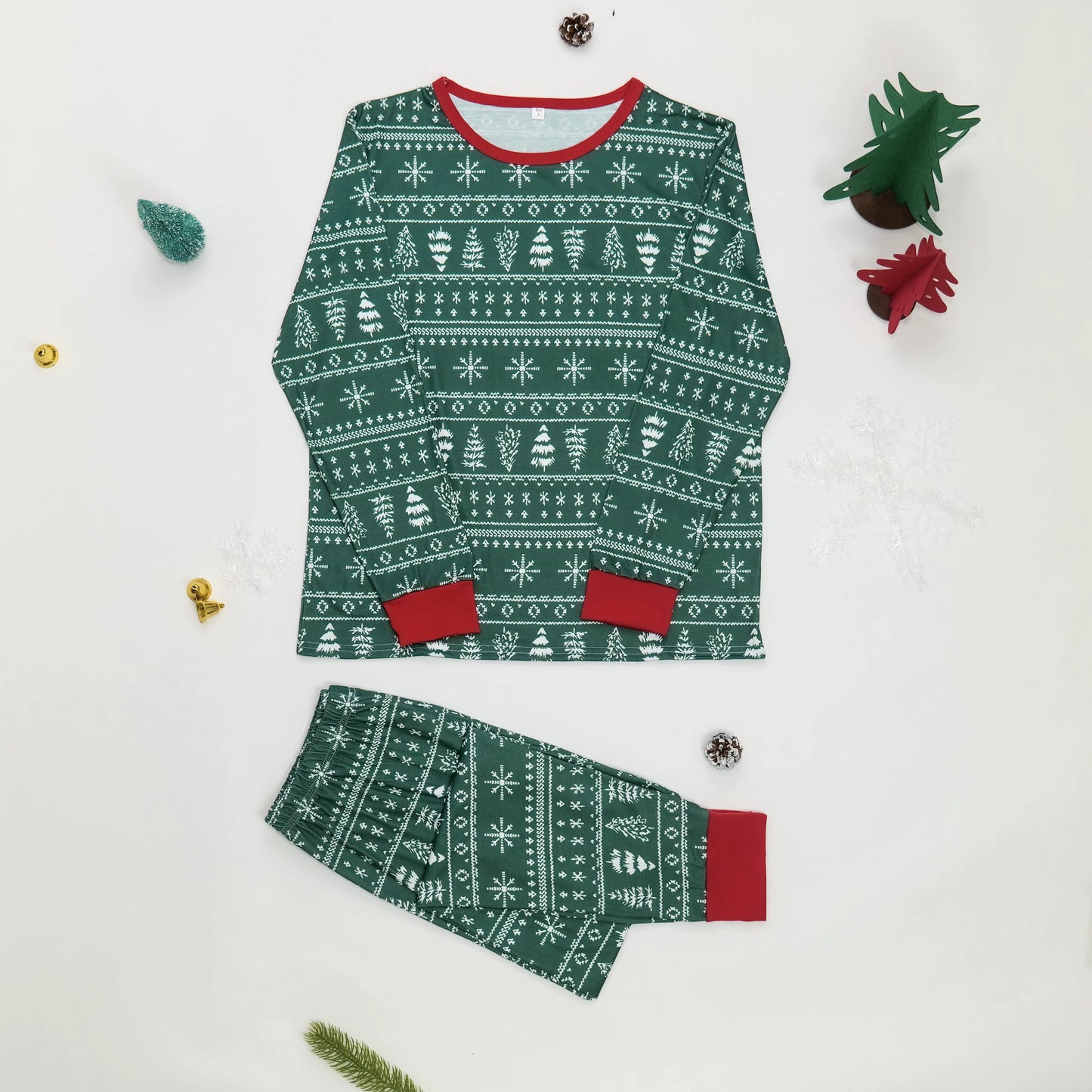 Pyjama NoĂ«l Famille Vert Assorti - Collection Sapin Festive 2025đ royaumedebebeetmaman.com.com