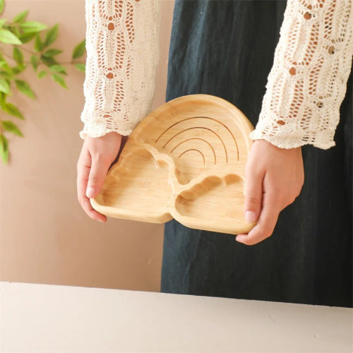 assiette bebe Arc-en-ciel nuages royaumedebebeetmaman.com.com