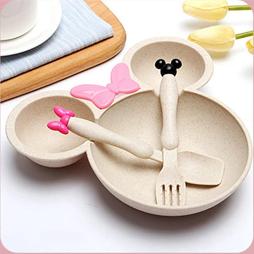 Assiette bebe | Disney Mickey Minnie royaumedebebeetmaman.com.com Beige