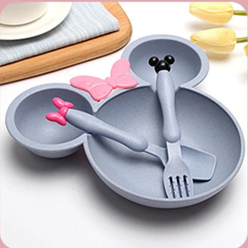 Assiette bebe | Disney Mickey Minnie royaumedebebeetmaman.com.com Bleu
