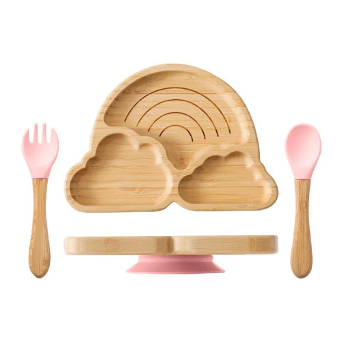 assiette bebe Arc-en-ciel nuages royaumedebebeetmaman.com.com