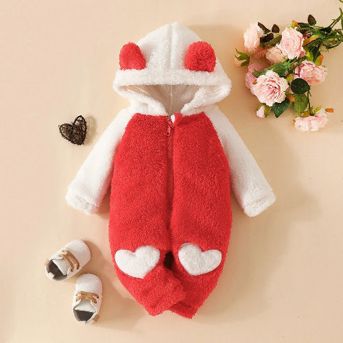 Barboteuse Bébé Hiver Coton Bio - Combinaison Chaude 0-12 Mois royaumedebebeetmaman.com.