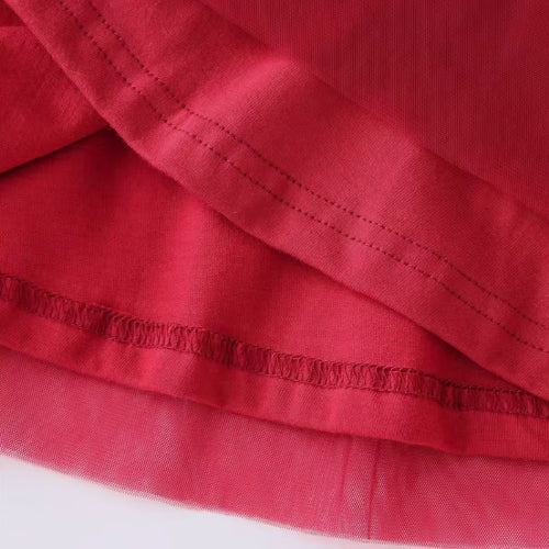 Robe de Noël Bordeaux Fille - Ensemble Festif Tulle et Sweat 3-7 ans royaumedebebeetmaman.com.com