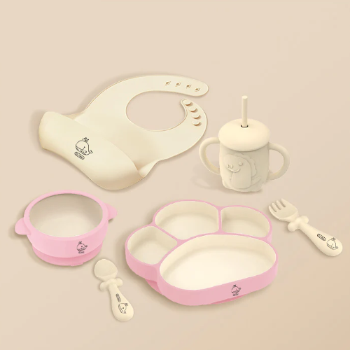 Assiette Bebe | Ensemble de vaisselle en silicone pour bébé royaumedebebeetmaman.com.com
