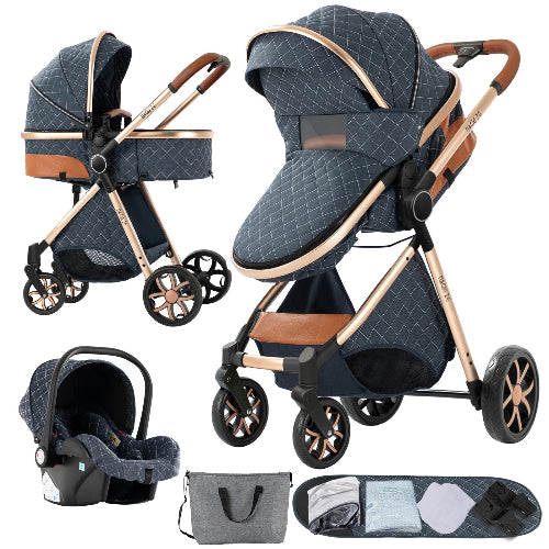 🚗👶 Poussette 3 en 1 Bébé Combinée Siège-Auto Nacelle royaumedebebeetmaman.com.com