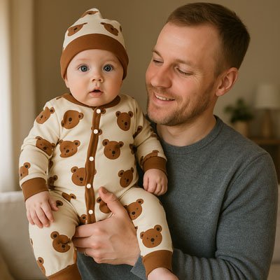 Barboteuse Ourson | Coton Doux royaumedebebeetmaman.com.com