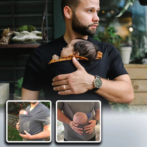 T-Shirt Porte-Bébé, T-shirt de sécurité kangourou avec poche pour bébé. royaumedebebeetmaman.com.com