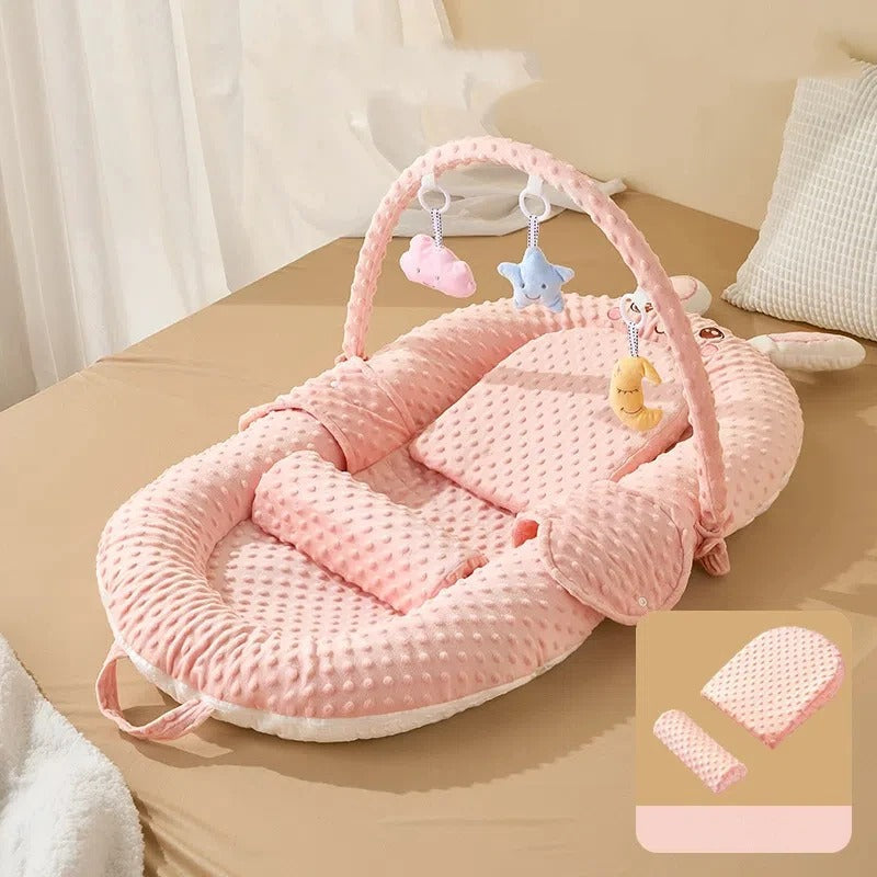 Reducteur de lit bébé anti refus| cocon bebe royaumedebebeetmaman.com.com Rose
