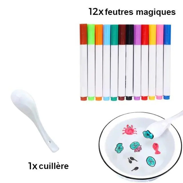 Le coloriage magique|  Stylo flottant à l'eau  royaumedebebeetmaman.com.com Multicolore