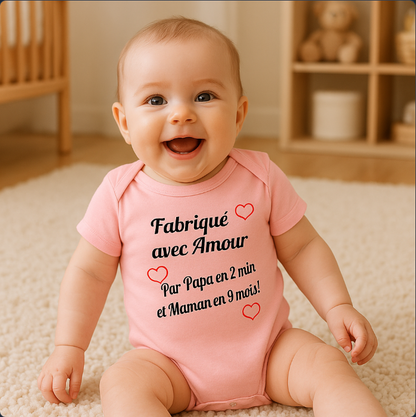 Body bebe - Fabriqué Avec Amour  royaumedebebeetmaman.com.com