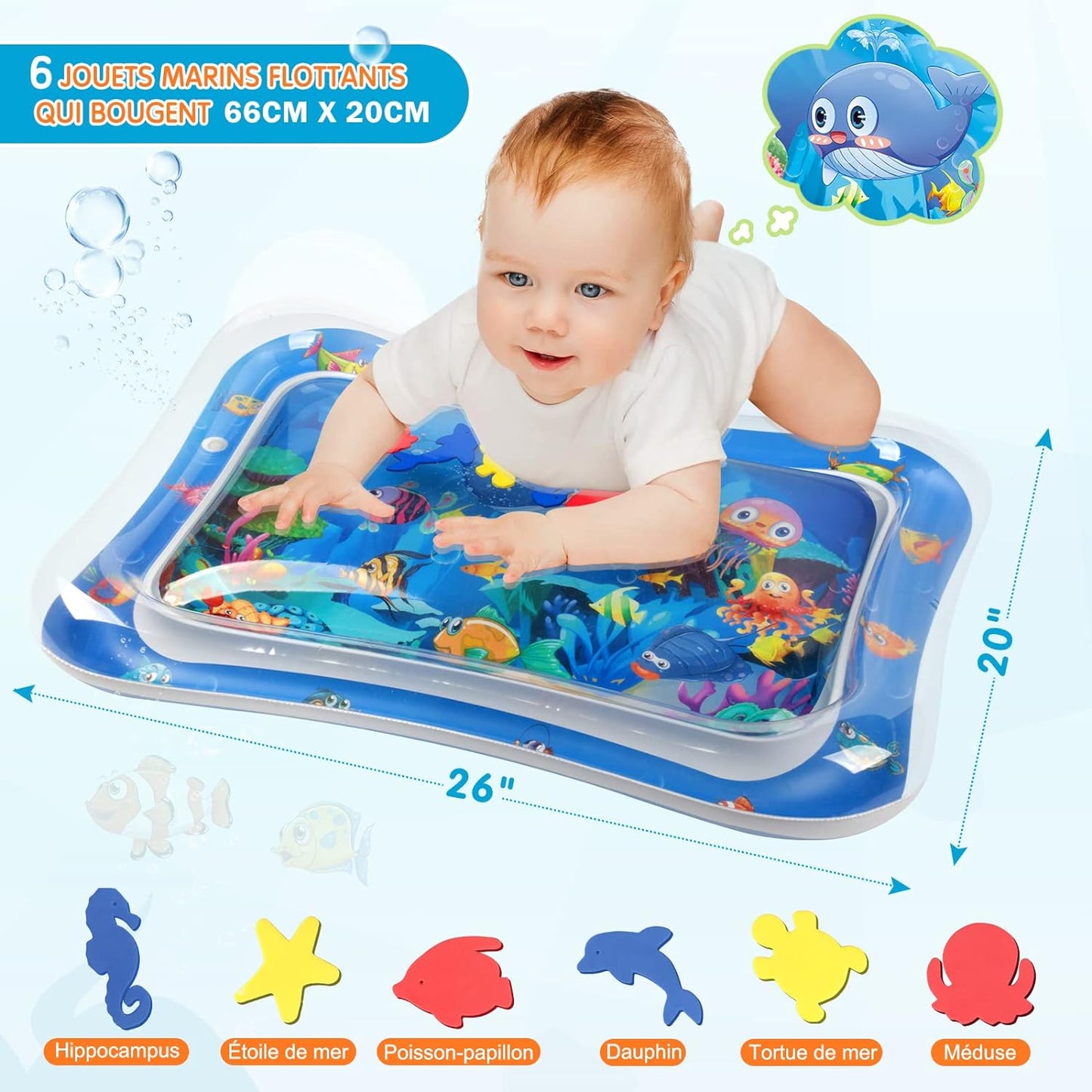 Tapis d'éveil |Le Tapis Aquatique Éducatif Miky™ .