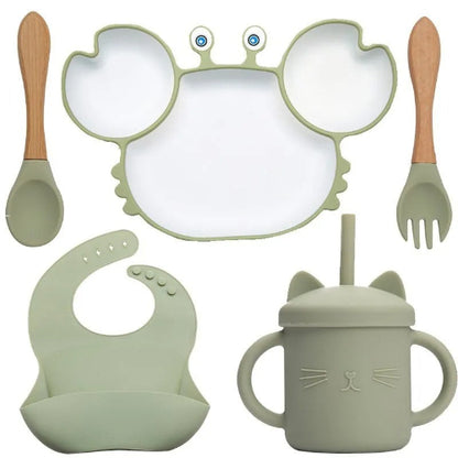 Assiette bebe | Set repas bébé Crabe  royaumedebebeetmaman.com.com