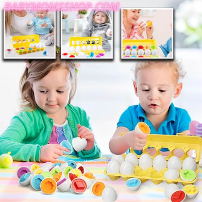 Les Puzzles Œufs| Oeuf-puzzl™  royaumedebebeetmaman.com.com 12 Pièces En Forme De Symétrie + Ebook