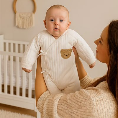 Barboteuse en Coton Côtelé Blanc | Douceur Bébé  royaumedebebeetmaman.com.com