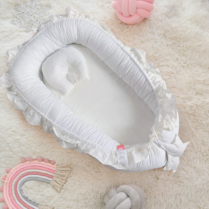 RÉDUCTEUR DE LIT BÉBÉ | BLANC  royaumedebebeetmaman.com.com