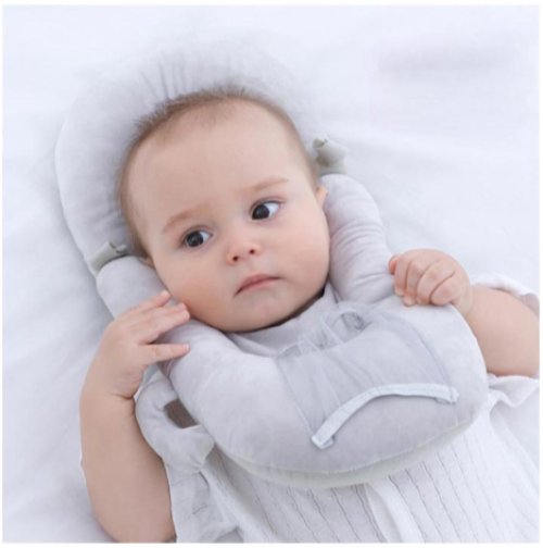BibSupport™ blanc pour nouveau-né - Coussin biberon doux et sécurisé adapté dès la naissance"