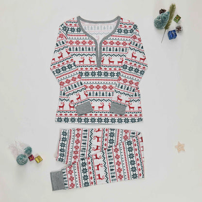 Pyjama Noël Famille Assorti - Collection Cocooning 2025 🎄  royaumedebebeetmaman.com.com Maman XL