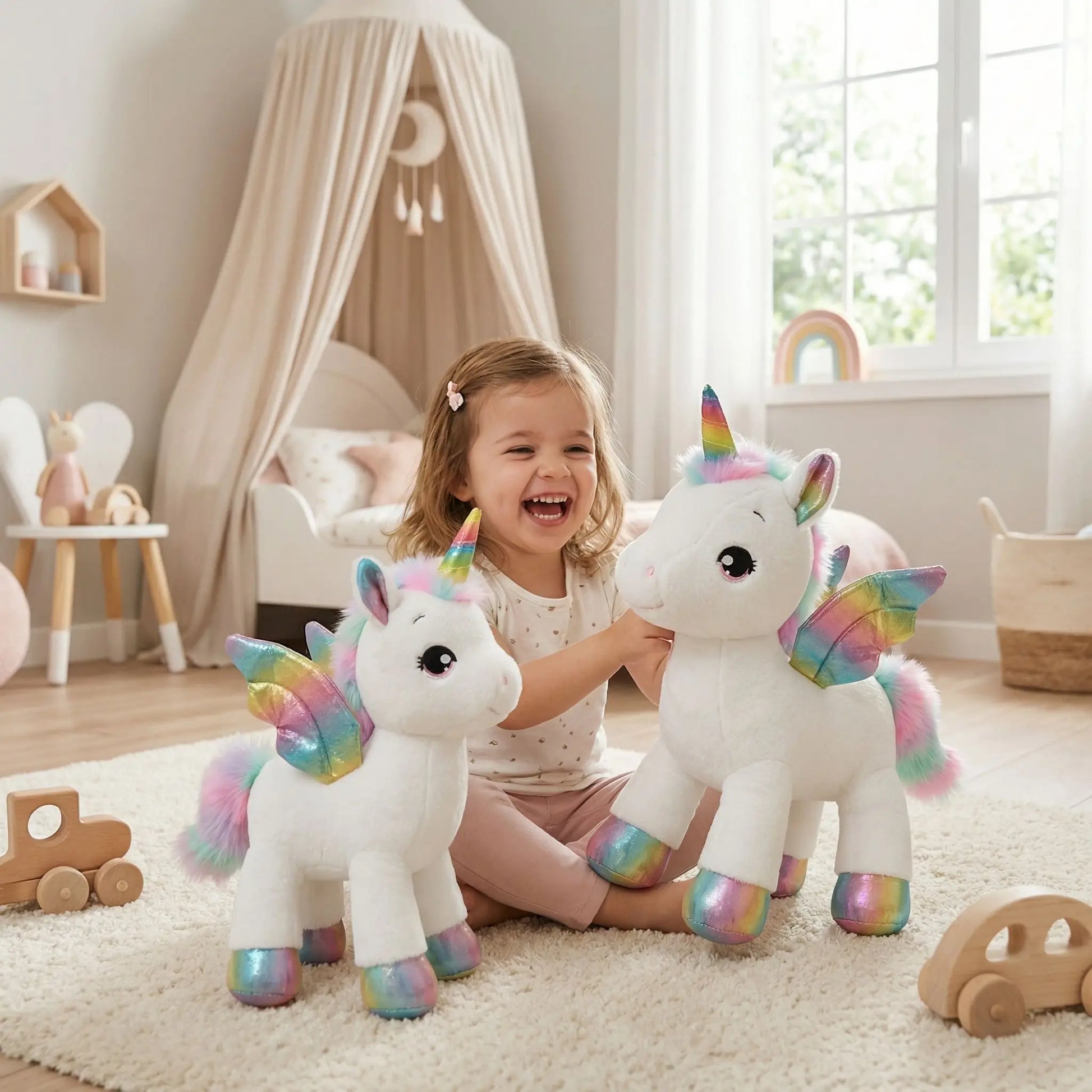 Peluche Licorne Arc en Ciel