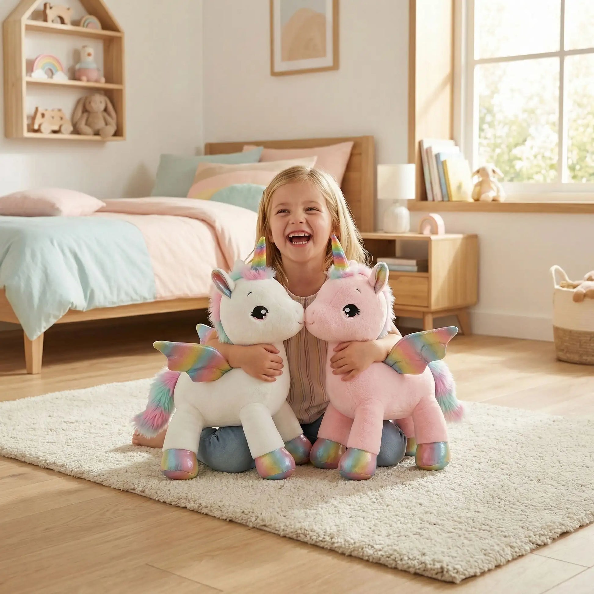 Peluche Licorne Arc en Ciel