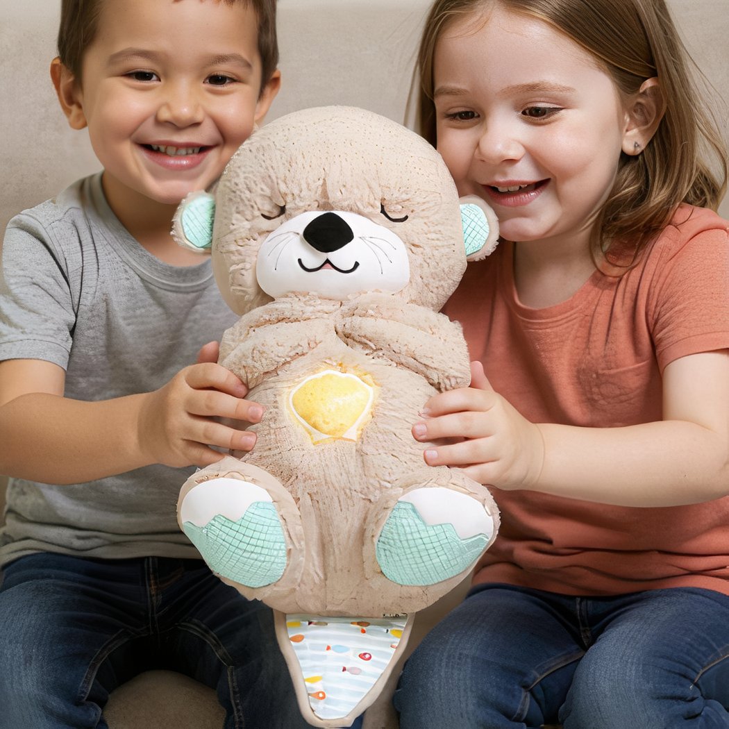 Peluche loutre respirante