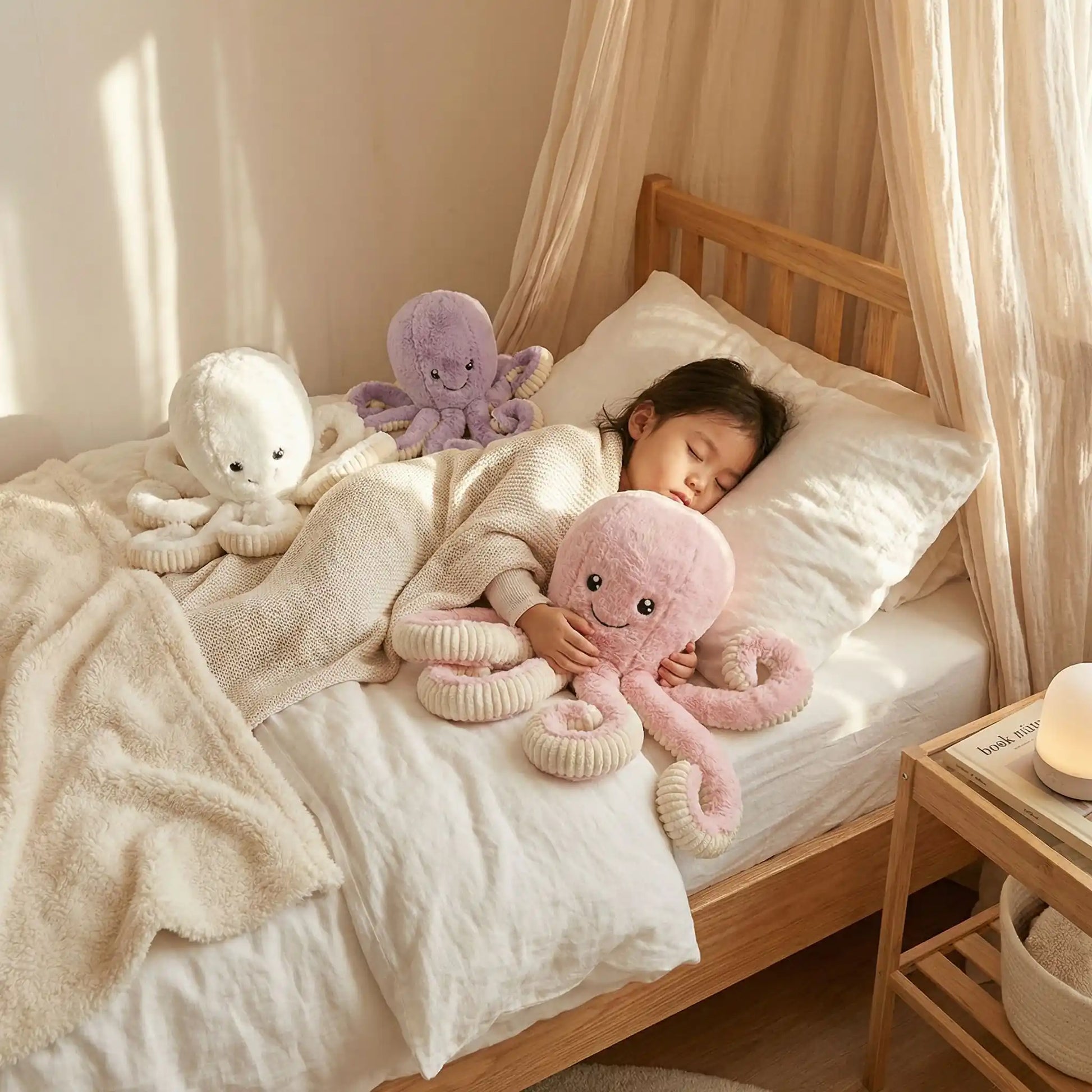 Peluche pieuvre  de royaume de bebe et maman