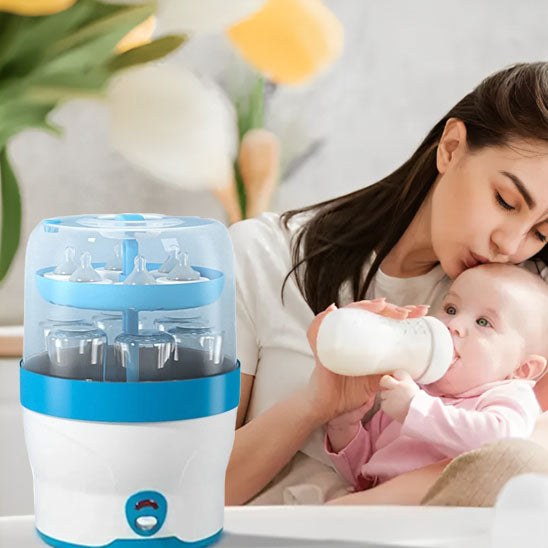 Sterilisateur biberon | Stérilisateur de Biberons à Vapeur Électrique - royaumedebebeetmaman.com.com