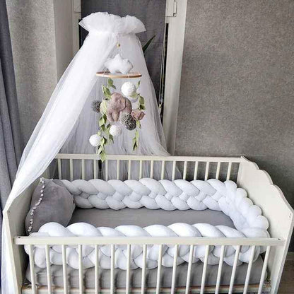 Tour de Lit Tressé  Coton Hypoallergénique