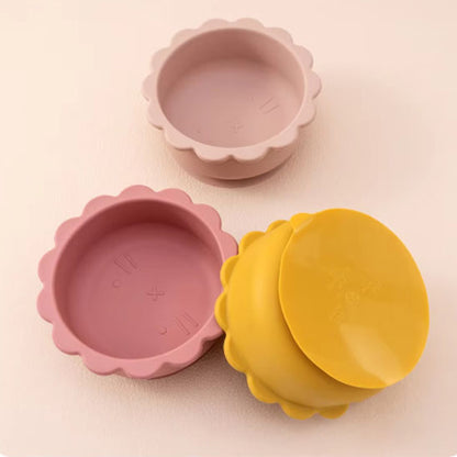 assiette_bebe_a_venteuse_rose_jaune_beige