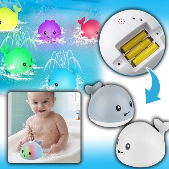 Baleine lumineuse ™| Jouet de bain pour bébé jouets - babymomsshop.com