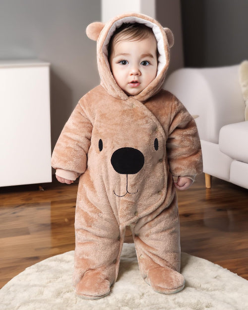 Barboteuse Bébé Hiver Coton Bio Ultra-Chaude  royaumedebebeetmaman.com.com