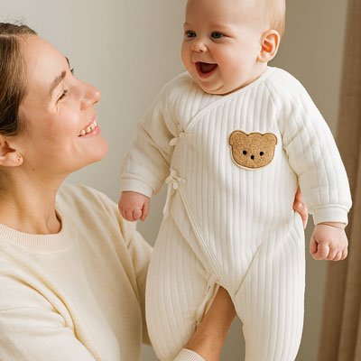 Barboteuse en Coton Côtelé Blanc | Douceur Bébé  royaumedebebeetmaman.com.com