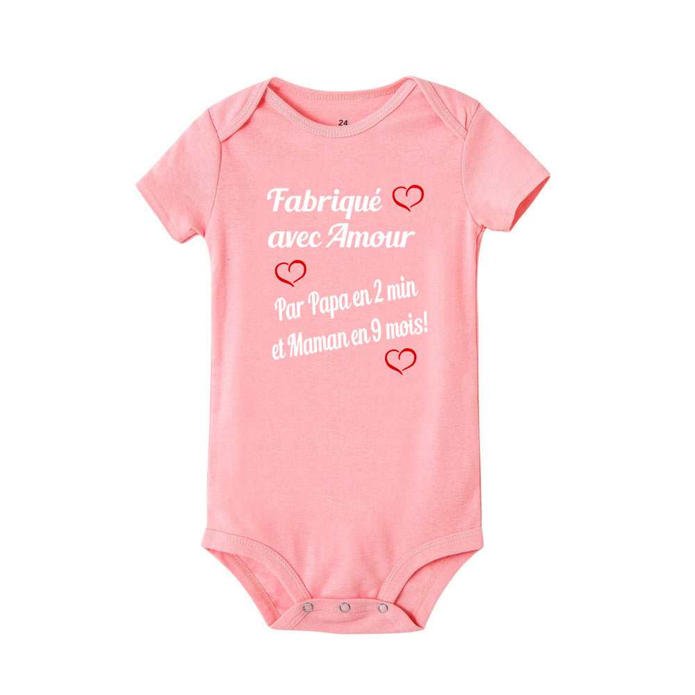 Body bébé personnalisé - Fabriqué Avec Amour  royaumedebebeetmaman.com.com