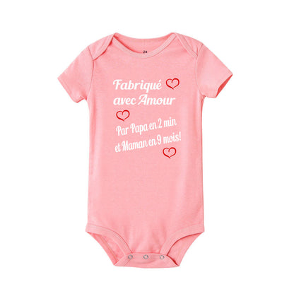 Body bébé personnalisé - Fabriqué Avec Amour  royaumedebebeetmaman.com.com
