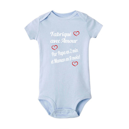 Body bébé personnalisé - Fabriqué Avec Amour  royaumedebebeetmaman.com.com