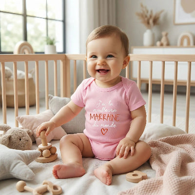 Body bébé personnalisé - MafilleulEmotion  royaumedebebeetmaman.com.com