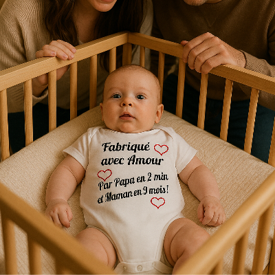 Body bebe - Fabriqué Avec Amour  royaumedebebeetmaman.com.com