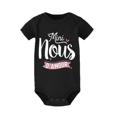 Body bébé personnalisé - Mini Nous Pour 2026  royaumedebebeetmaman.com.com