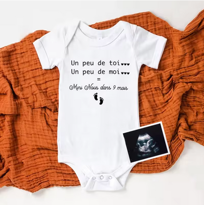 Body bébé personnalisé - Mini Nous Pour 2026  royaumedebebeetmaman.com.com