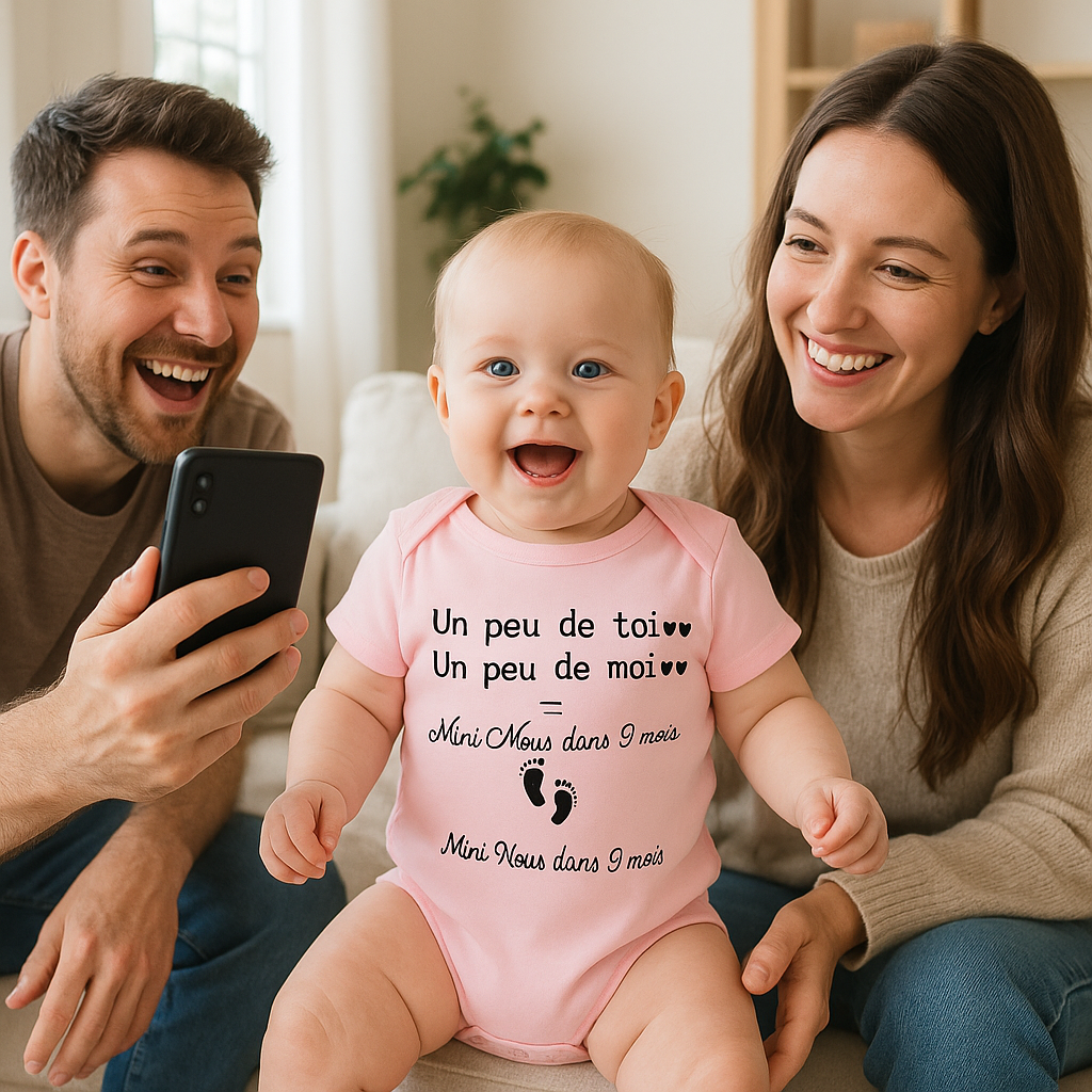 Body bébé personnalisé - Mini Nous Pour 2026  royaumedebebeetmaman.com.com