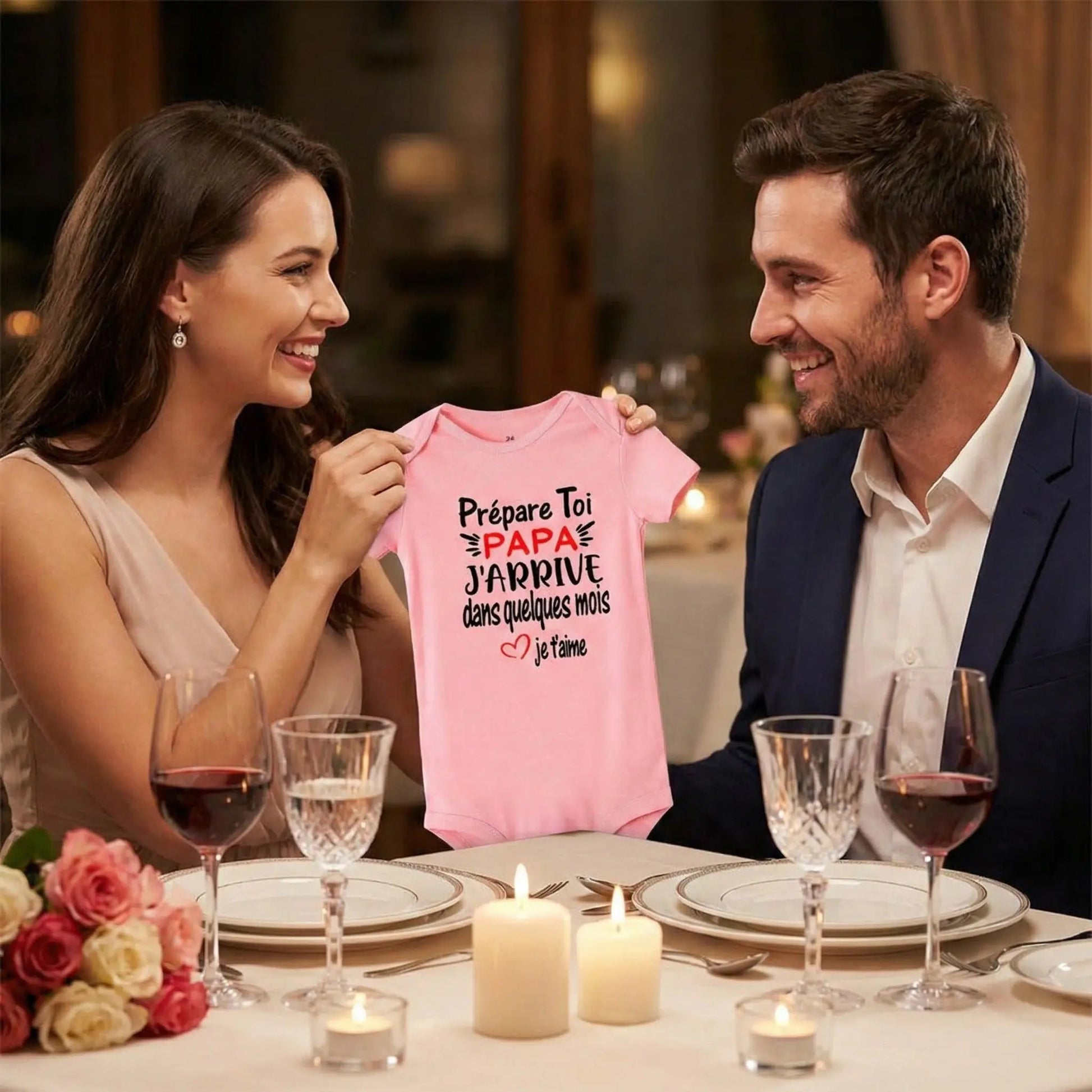 Body bébé personnalisé - Annonce Grossesse  royaumedebebeetmaman.com.com