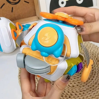 Cube D'activité Montessori Bébé - 10-en-1 Éveil Motricité  royaumedebebeetmaman.com.com