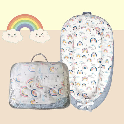 Reducteur de Lit Bebe Arc-en-Ciel - Couleurs Vives Éveil | Stimulation Visuelle  royaumedebebeetmaman.com.com