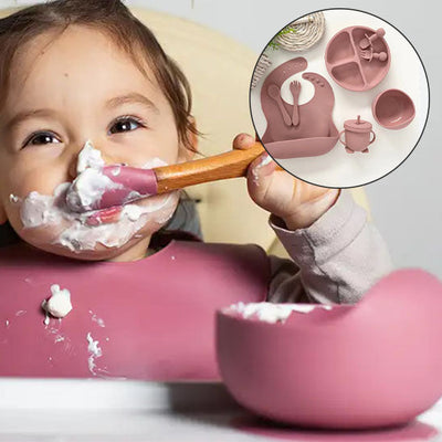 coffret repas bébé baby meal vaisselle silicone sans bpa