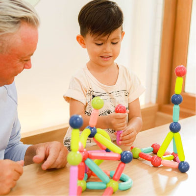 Jeu de construction magnétique- MagnéPlay™  royaumedebebeetmaman.com.com