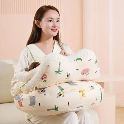 Coussin D'allaitement Ergonomique -Multifonction  royaumedebebeetmaman.com.com Rose Clair
